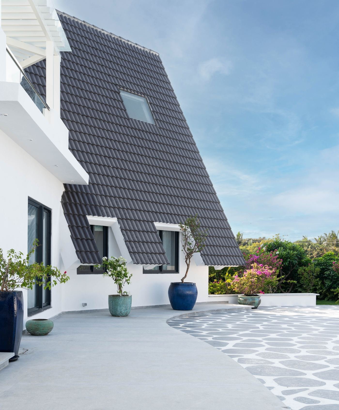 A-frame cottage roof
